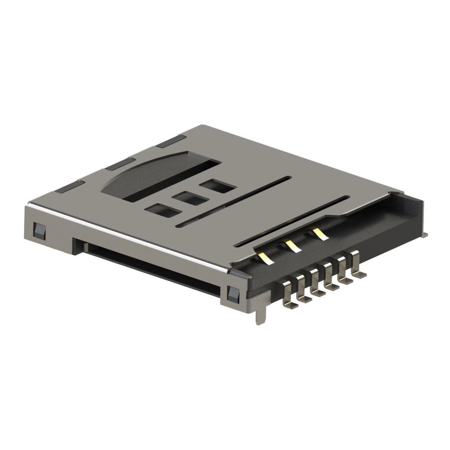 009162006501150 线对板 CONN MICRO SD/SIM CARD R/A SMD