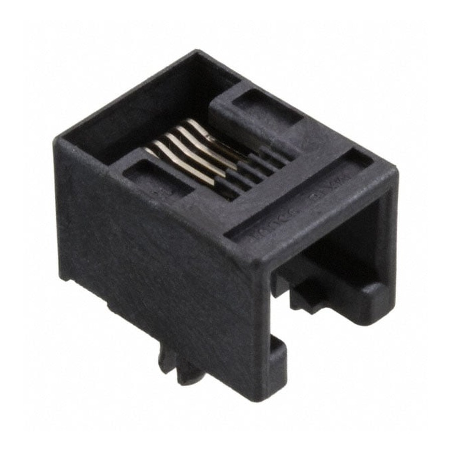 0955012661 网口 CONN MOD JACK 6P6C R/A UNSHLD