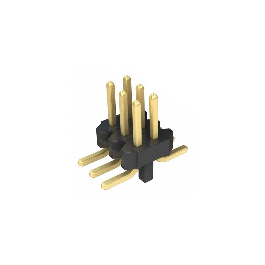 20021121-00006C4LF 排针排母 1.27mm Black SMD,P=1.27mm