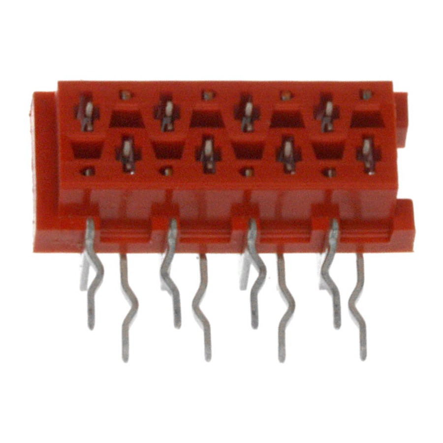 215460-8 排针排母 CONN RCPT 8POS 0.1 TIN PCB R/A