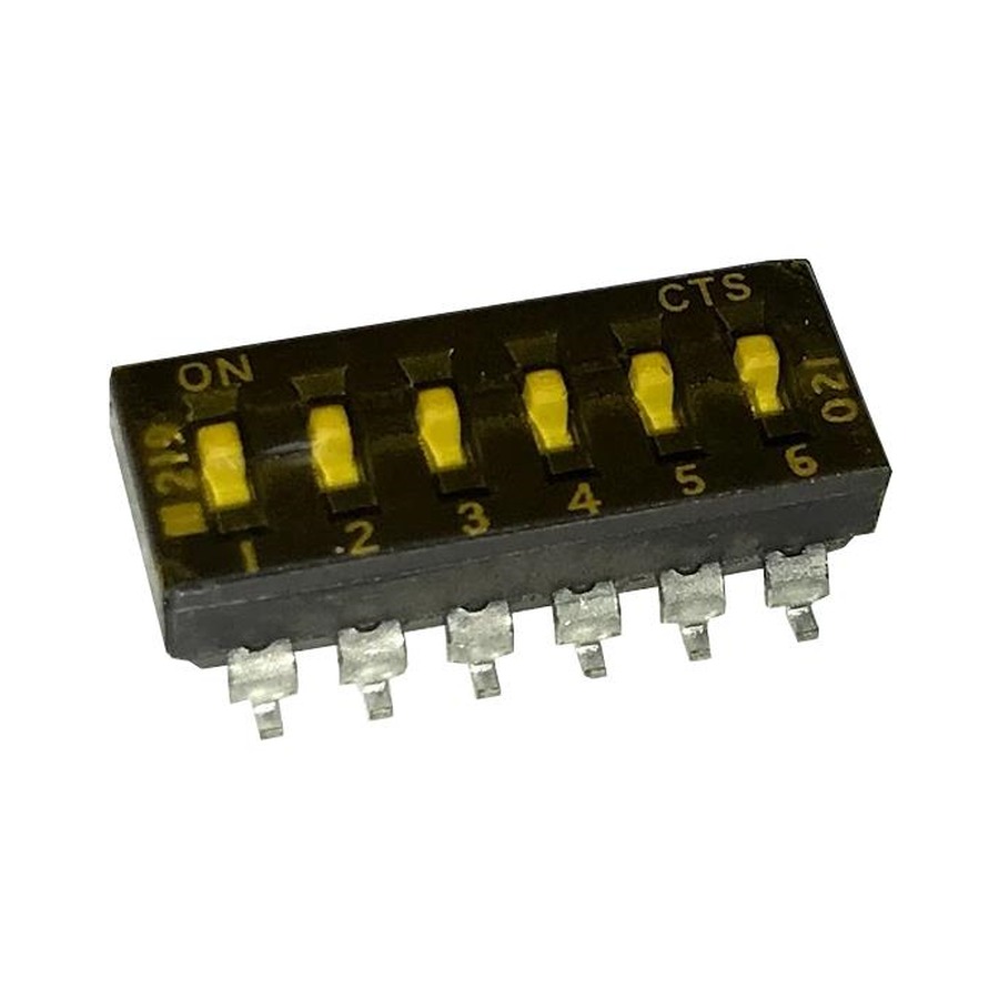 219-6MST SWITCH DIP SLIDE SPST 100MA 20V