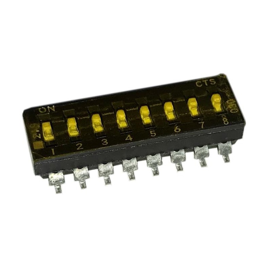 219-8MSTR 轻触开关 SWITCH DIP SLIDE SPST 100MA 20V