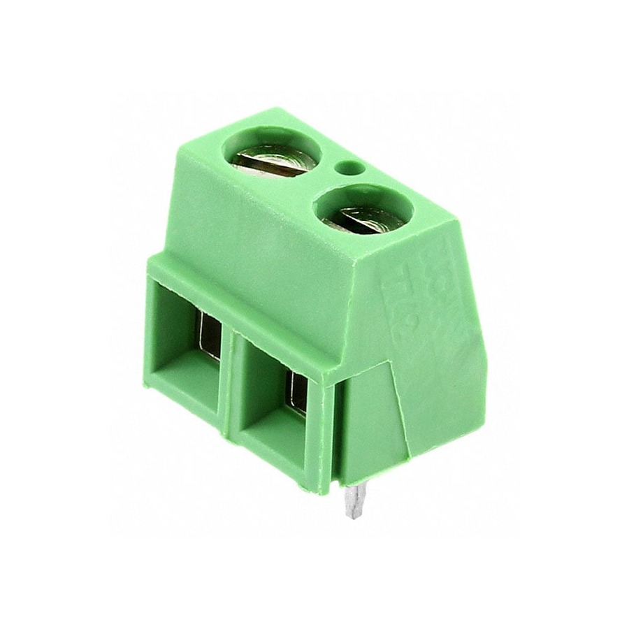 282837-2 Terminal Block 300V 13.5A Green Through Hole
