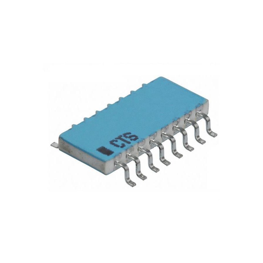 766163102GP 排阻网络 1kΩ ±2% ±100ppm/℃ SOIC-16
