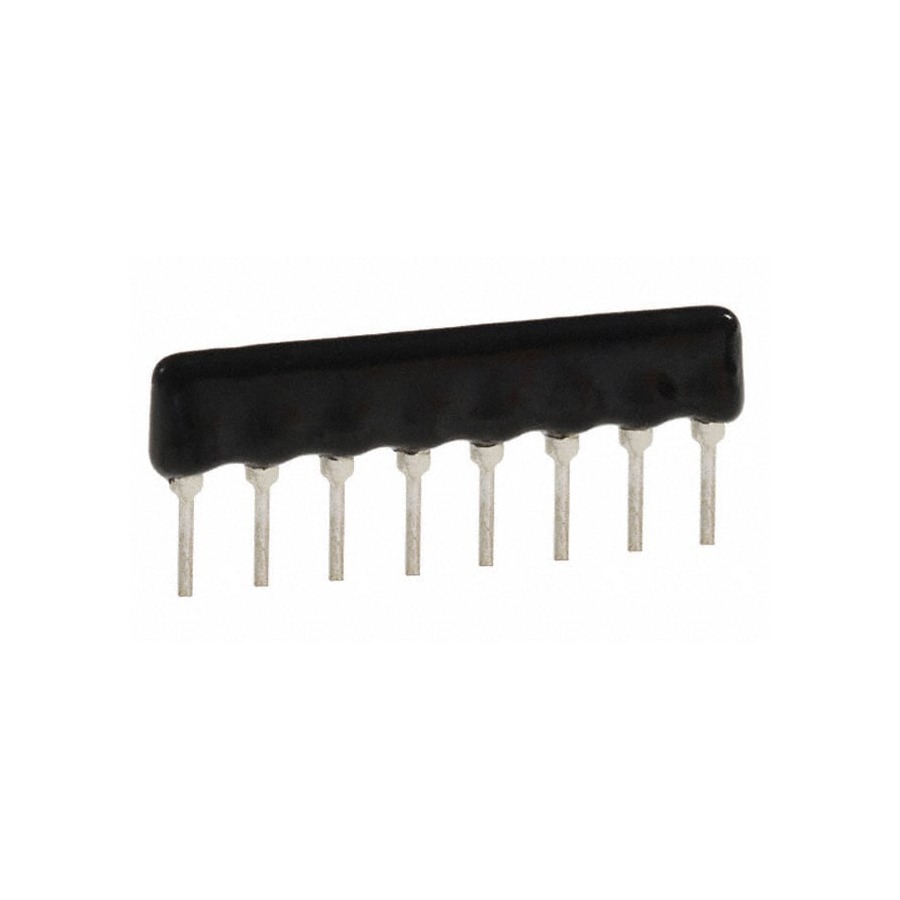 77081102P 排阻网络 1kΩ ±2% ±100ppm/℃ SIP-8