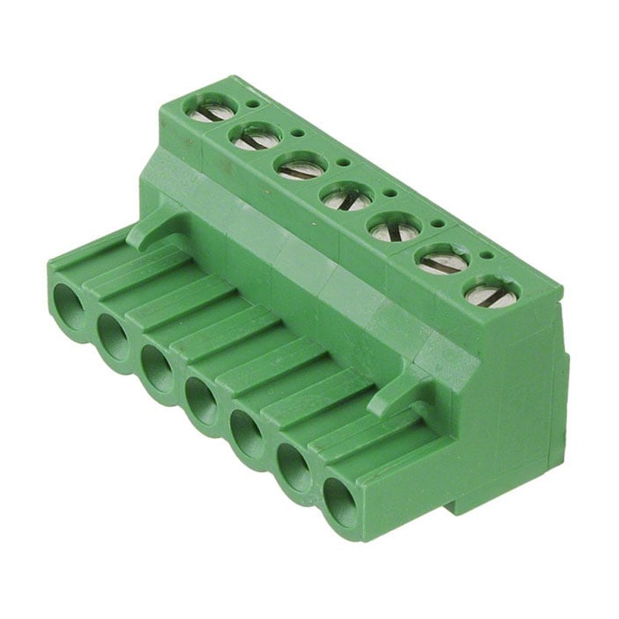 796634-7 接线端子 15A 5.08mm Green P=5.08mm