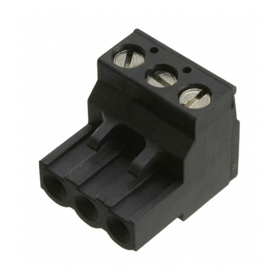 796635-3 接线端子 15A 5.08mm Black Through Hole,P=5.08mm