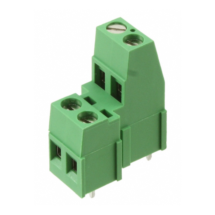 796692-2 Terminal Block 300V 17.5A Green Through Hole,P=5.08mm