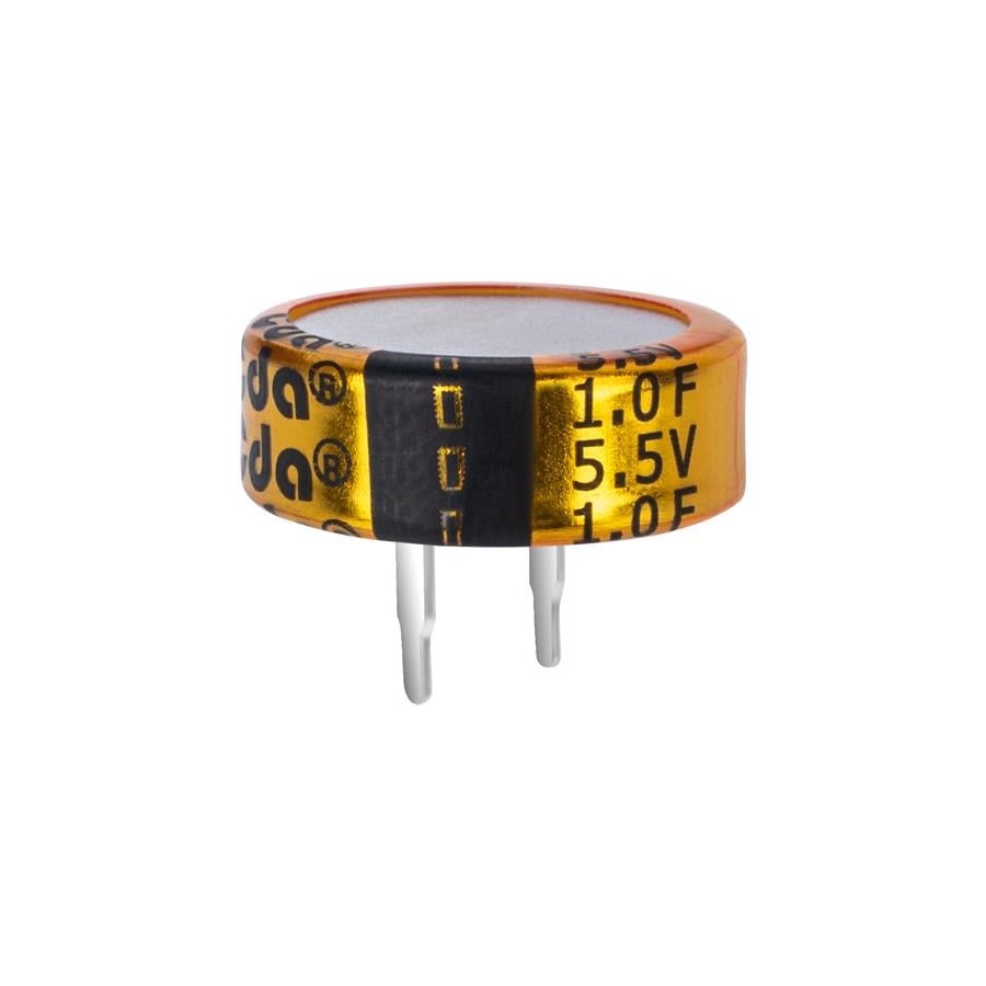 CE5R5105CF-ZJ 铝电解电容 1 F -20%, +80% 5.5 V Through Hole,D21.5xL8mm
