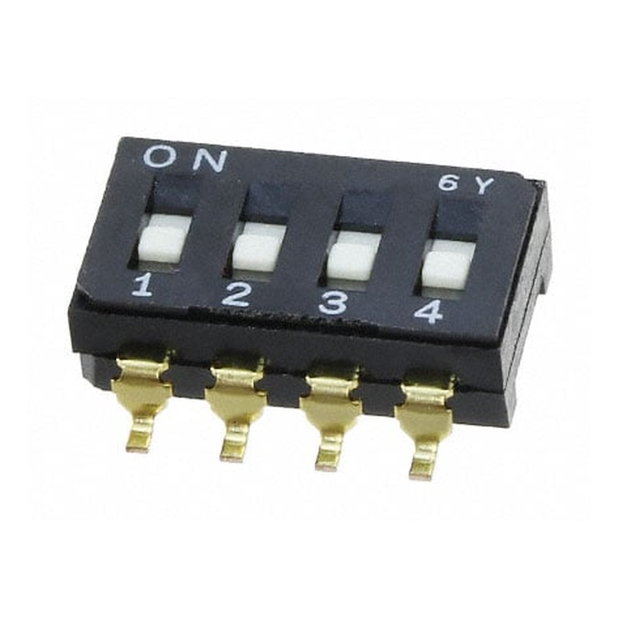 CFS-0401TB Tactile Switch 6V 100mA Black