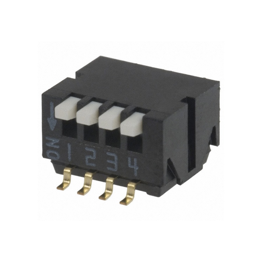 CHP-041TB 轻触开关 6V 100mA Black SMD,P=1.27mm
