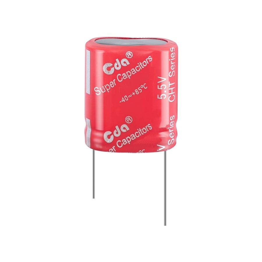 CHT-5R5L105R-TW 铝电解电容 1 F -10%, +30% 5.5 V Radial, Can