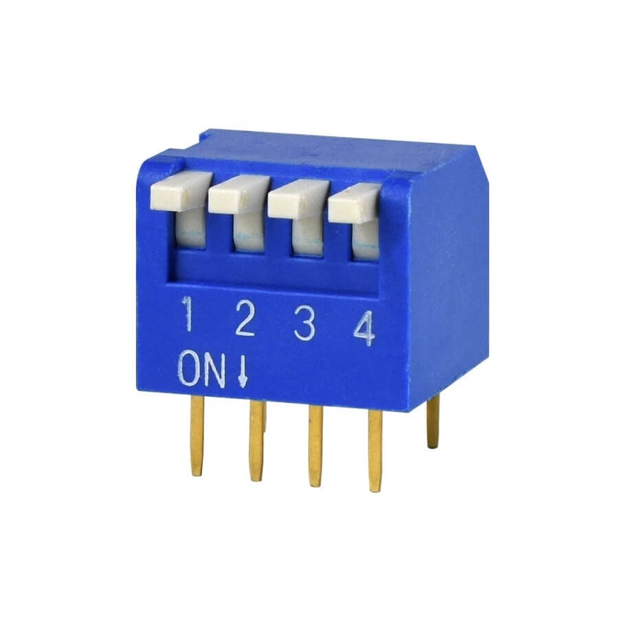 DS02C-254-1L-04BE 轻触开关 24V 25mA Blue Through Hole,P=2.54mm