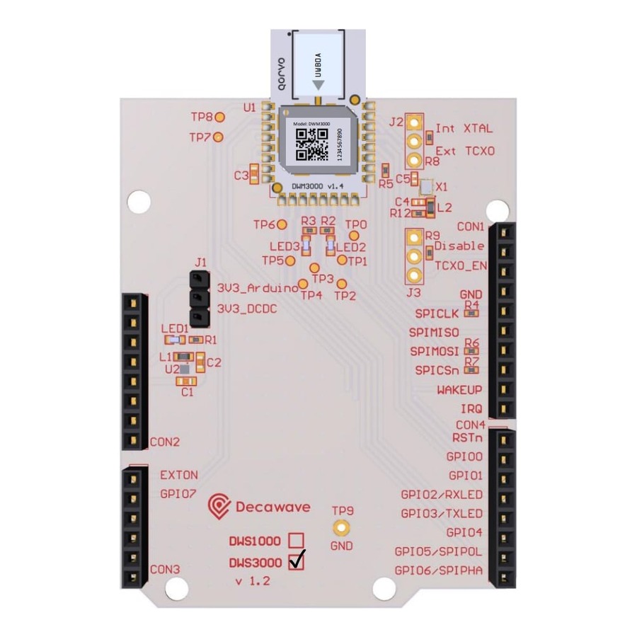 DWM3000EVB 开发板 SHIELD UWB DW3110 DWM3000