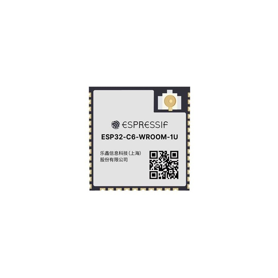 ESP32-C6-WROOM-1U-N4 功能模块 2.4GHz 37-SMD Module