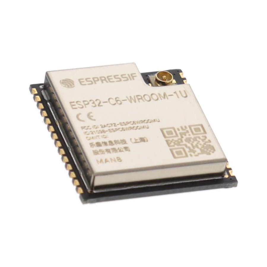 ESP32-C6-WROOM-1U-N8 功能模块 2.4GHz 37-SMD Module