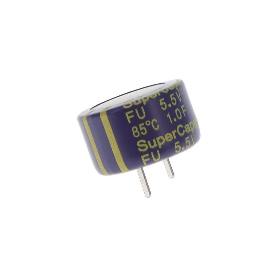 FU0H105ZF 铝电解电容 1 F -20%, +80% 5.5 V Radial, Can