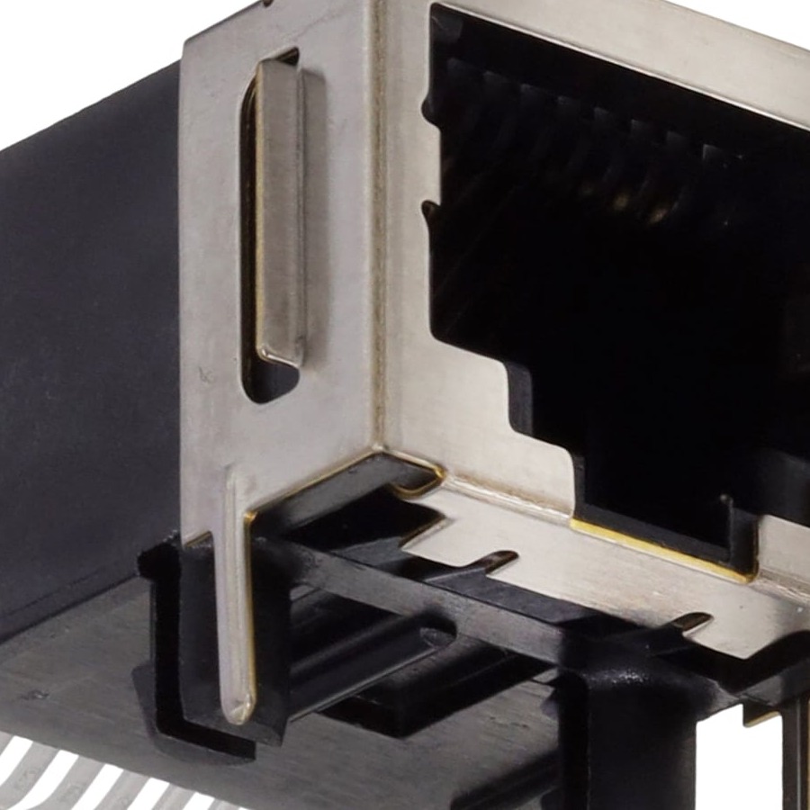 GDLX-SMT-S-88 SMT MODJACK, RT< 8P8C SHIELD, BL