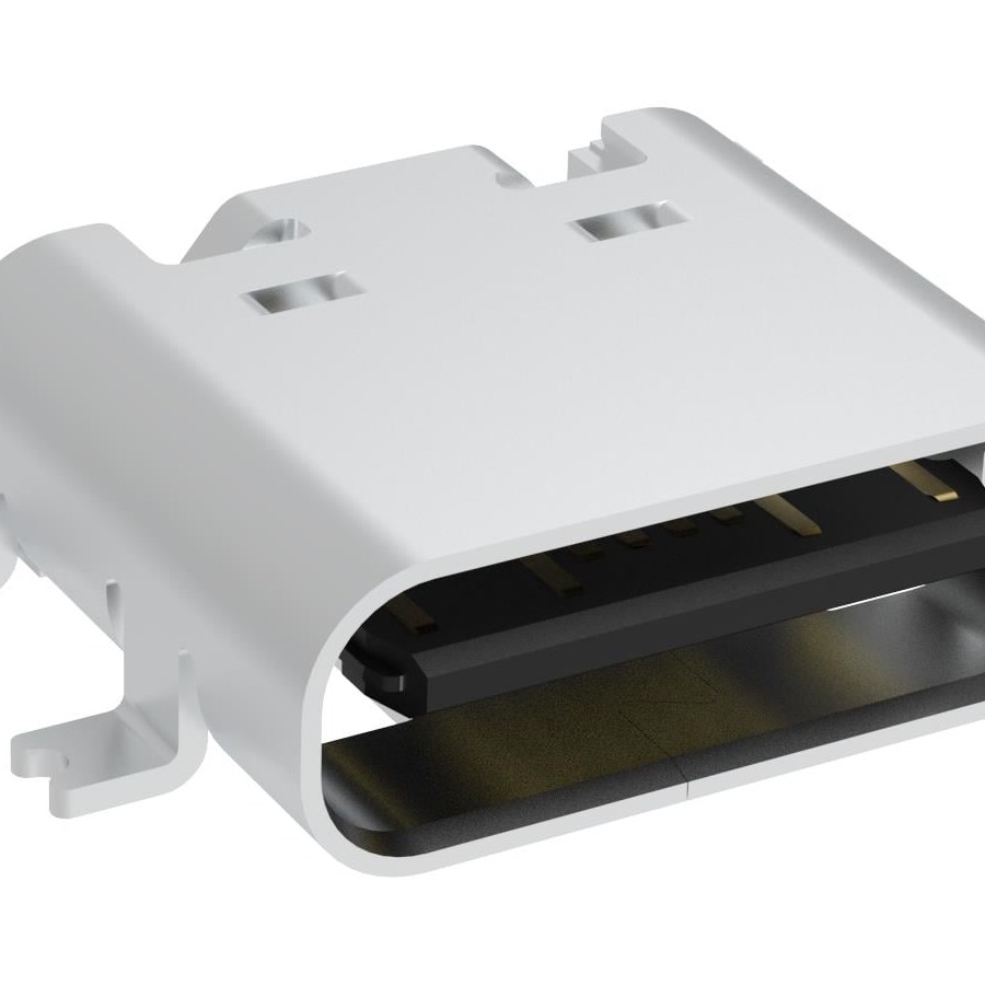 GSB1C41110SSHR USB Type-C USB2.0, TYPE C, TOP MOUNT, CENTE