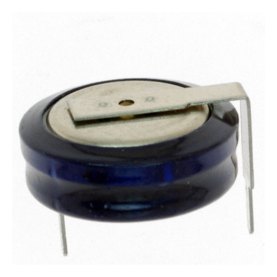 KR-5R5H105-R 铝电解电容 1 F -20%, +80% 5.5 V Radial, Can, Horizontal