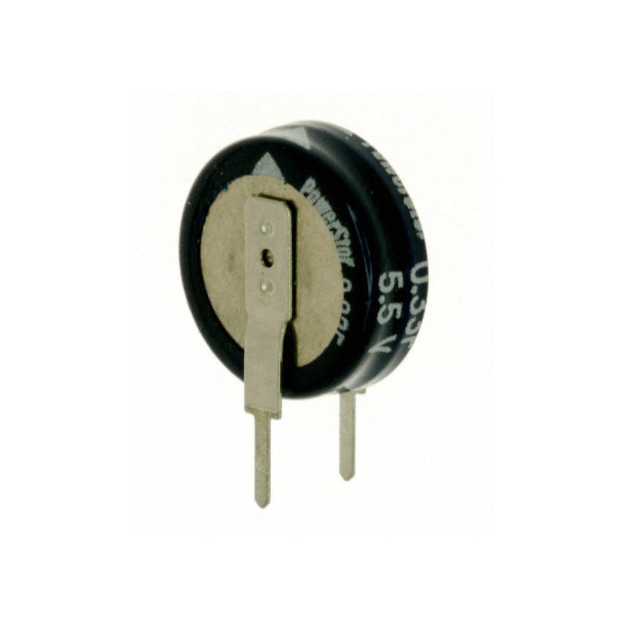 KR-5R5V105-R 铝电解电容 1 F -20%, +80% 5.5 V Axial, Can - Vertical