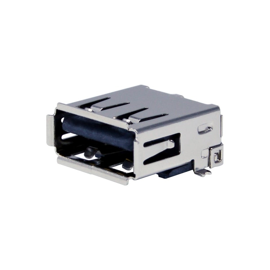 KUSBX-SMT4-ASFS1N-B30TR USB Type-C USB A RECEPT BLACK 30U SMT