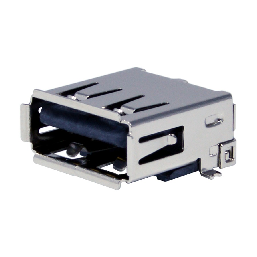 KUSBX-SMT4-ASFS1N-BTR USB Type-C USB A RECEPT BLACK SMT