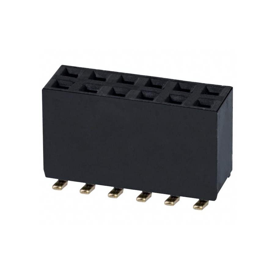 NPPC062KFMS-RC 排针排母 3A 2.54mm SMD,P=2.54mm