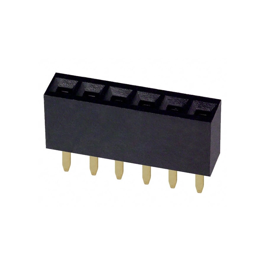 PPPC061LFBN-RC Pin Header / Socket 250V 3A 2.54mm Through Hole,P=2.54mm