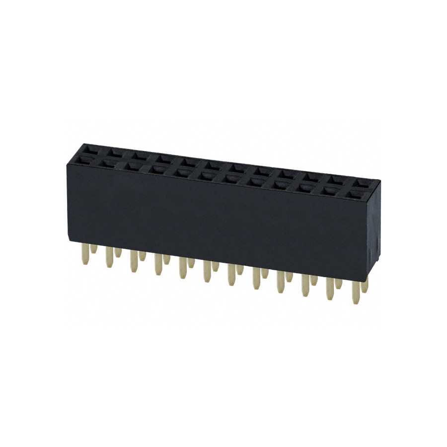 PPPC122LFBN-RC Pin Header / Socket 3A 2.54mm Through Hole,P=2.54mm