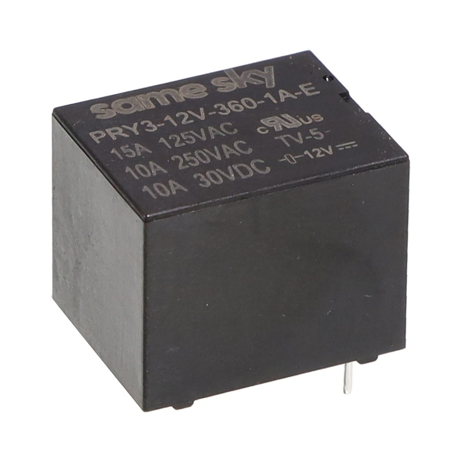 PRY3-12V-360-1A-E 继电器 RELAYS, SPST, 10A, 1A, 12V, 360M