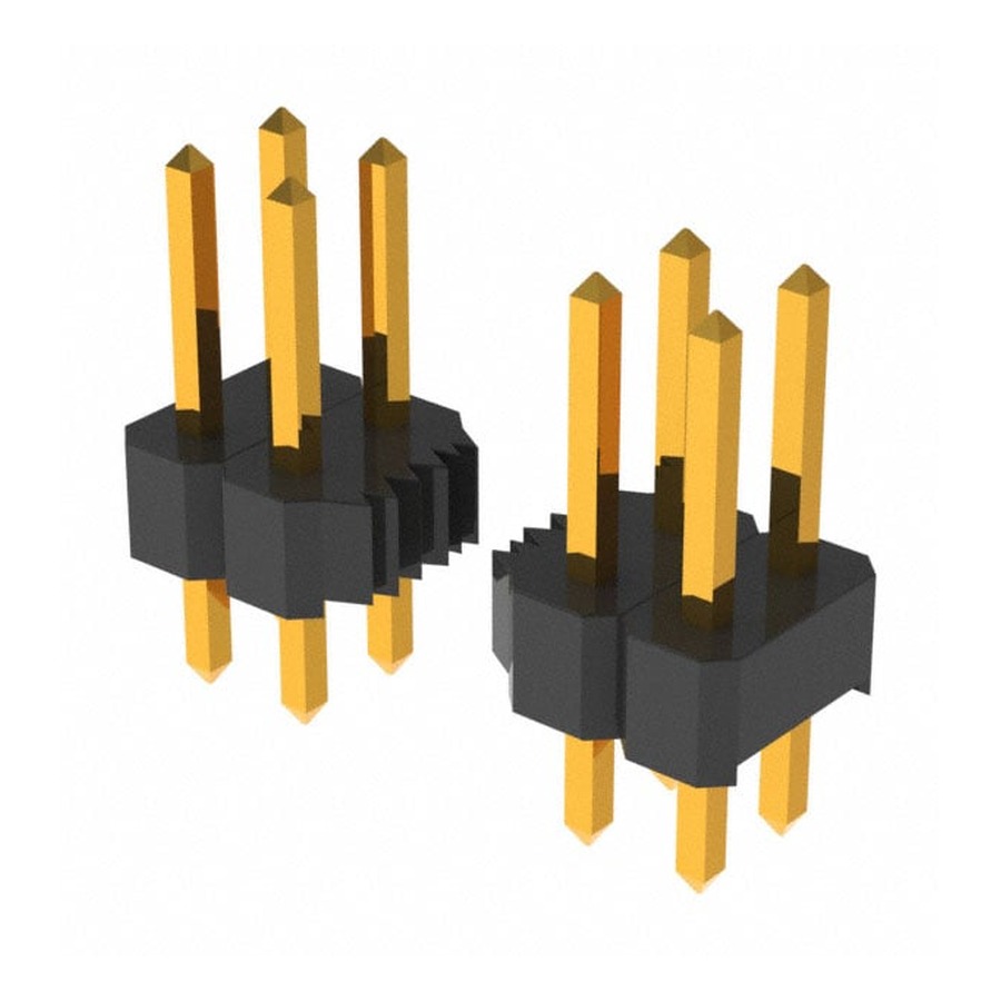 PZ254-2-40 Dual-Row Pin Header 2.54mm 2×40P