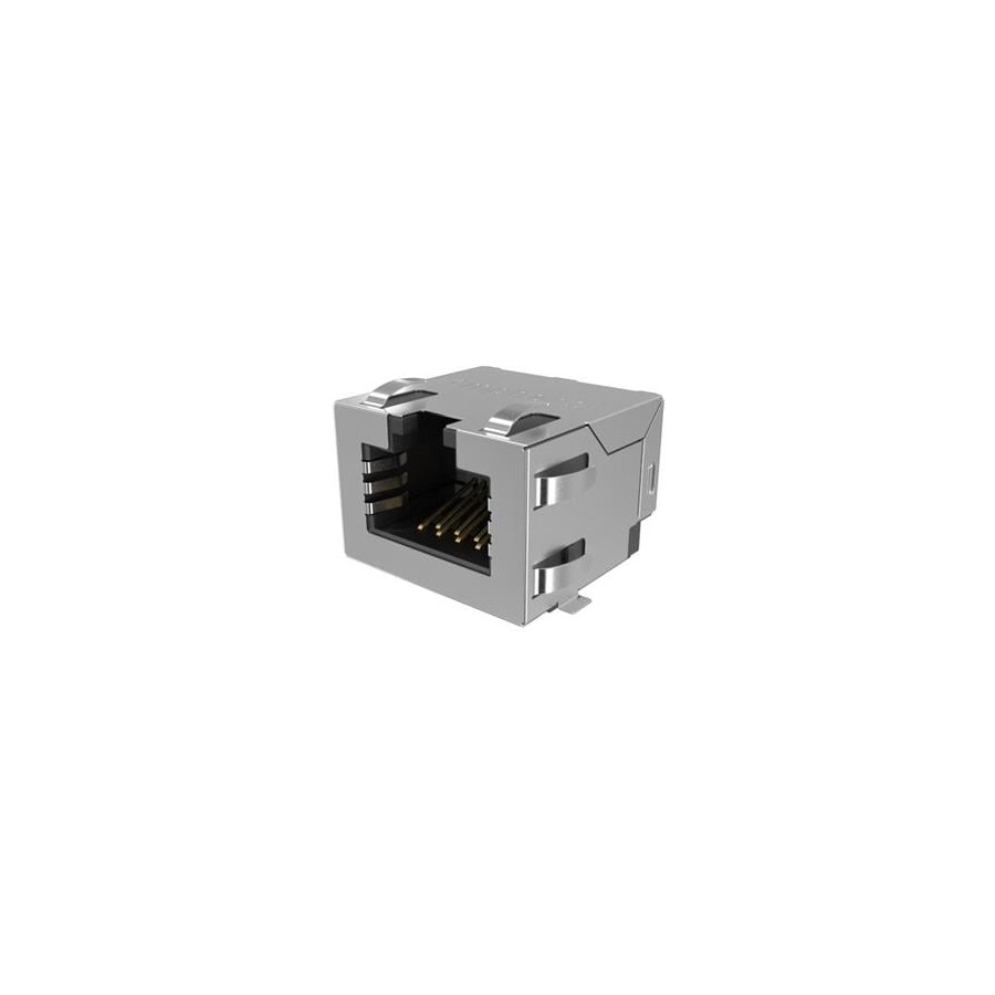 RJE3B1881401 Ethernet Jack 8P8C, RA, CAT6, SMT, SHIELD WITH