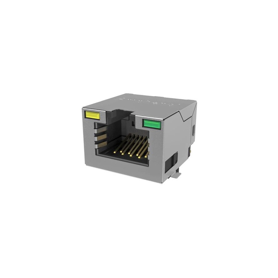RJE3B1886412 Ethernet Jack 8P8C, RA, CAT6, SMT, SHIELD WITH