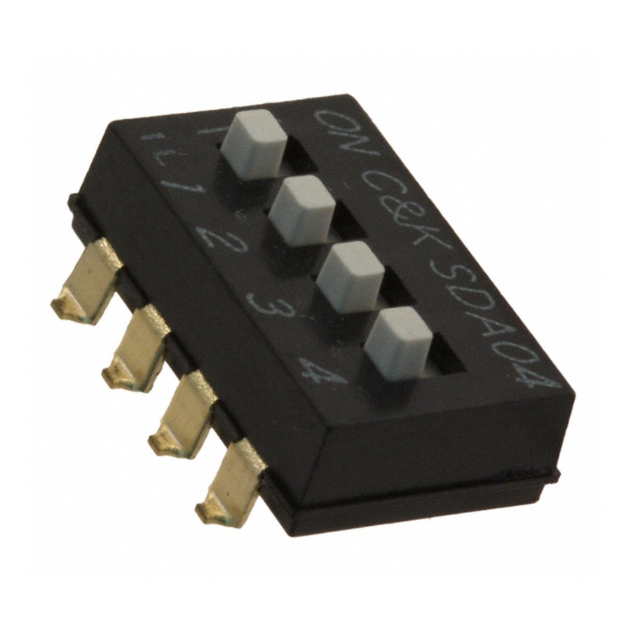 SDA04H1SBD Tactile Switch 24V 25mA 2.54mm Black