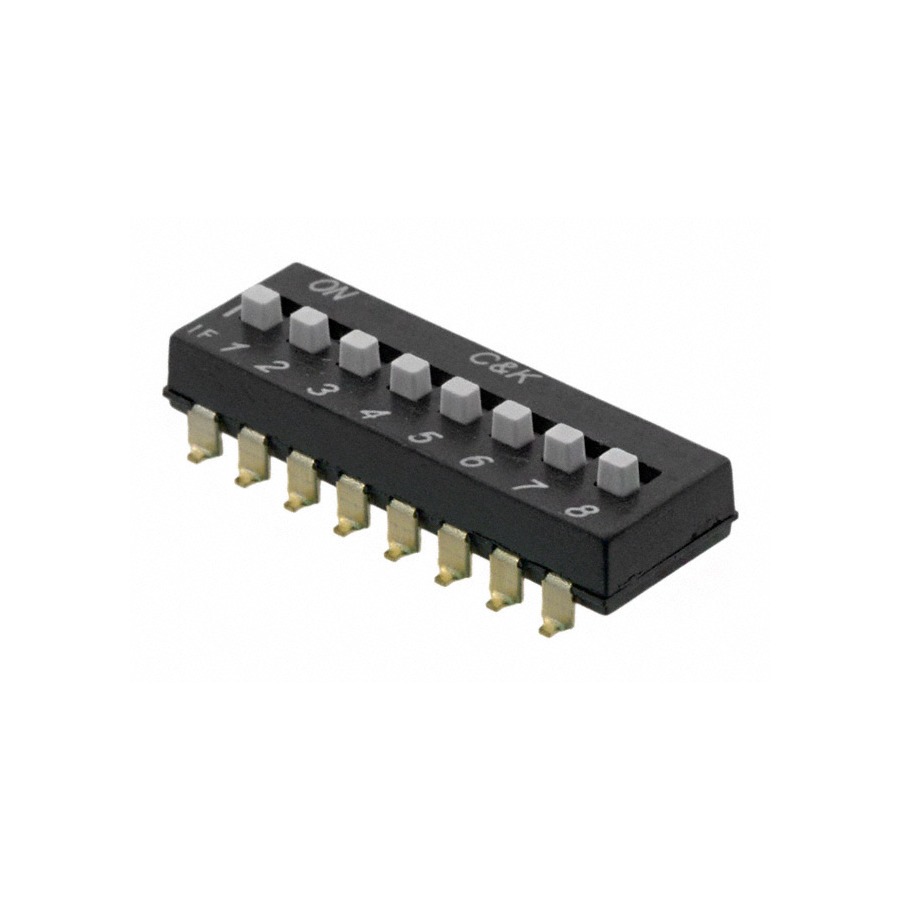 SDA08H1SBD 轻触开关 24V 25mA 2.54mm Black