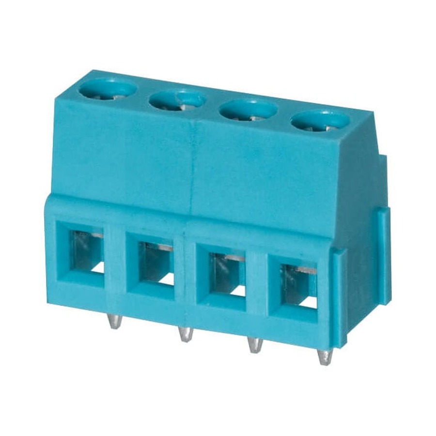 TB007-508-04BE 接线端子 300V 16A Blue Through Hole,P=5.08mm