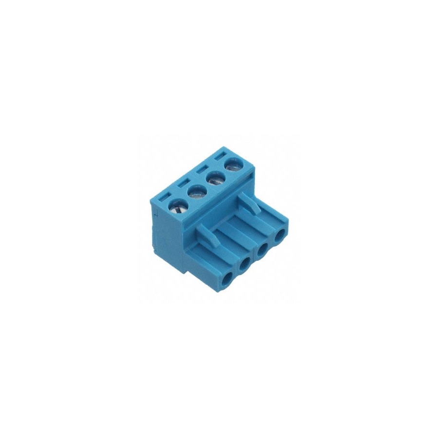 TBP01P1-508-04BE 接线端子 16A 5.08mm Blue Through Hole,P=5.08mm