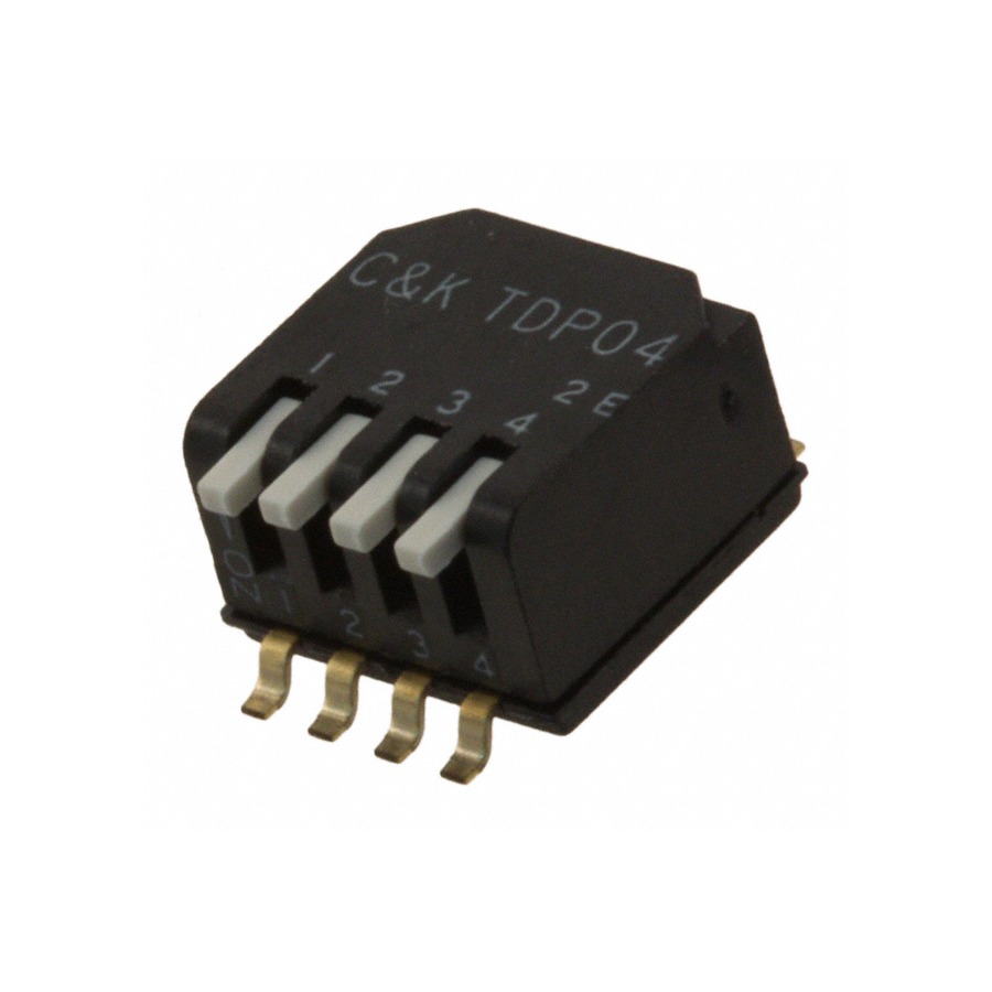 TDP04H1SBD1 轻触开关 24V 25mA 1.27mm Black