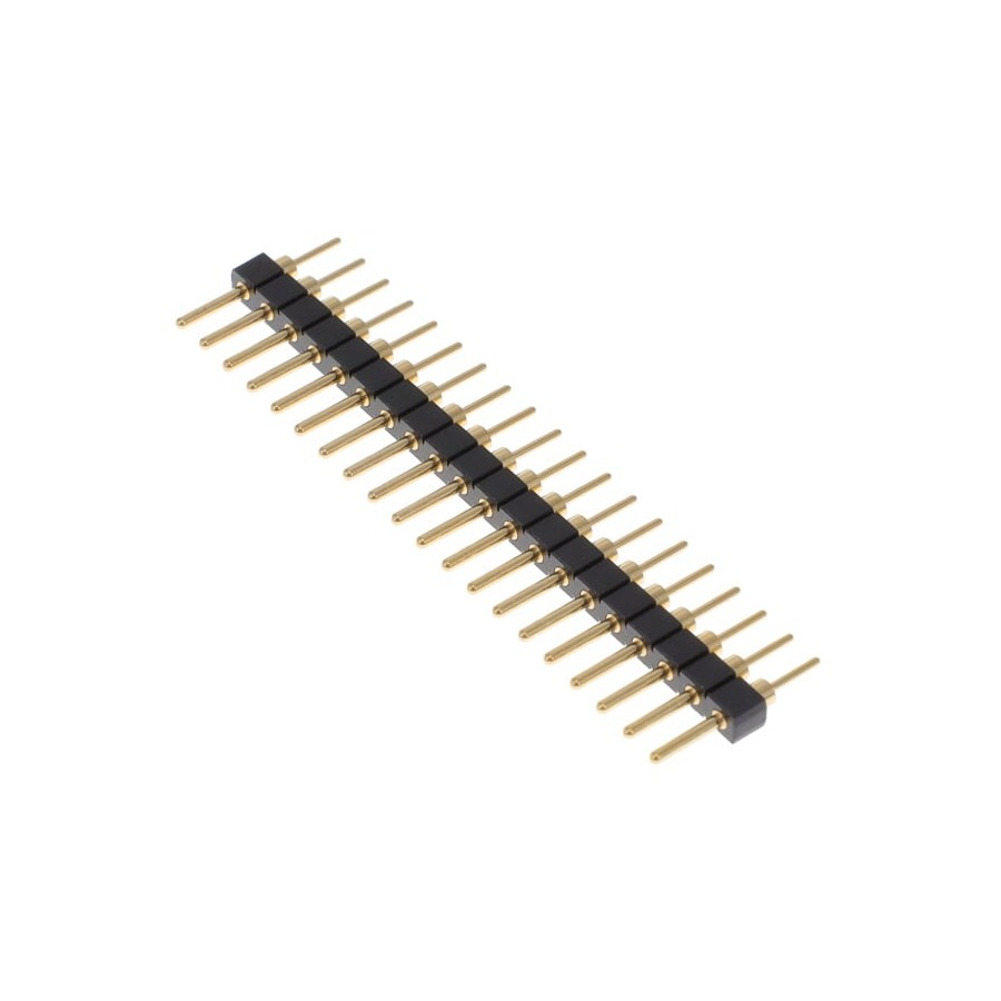 TS-120-G-A-2 排针排母 2.54mm Black Through Hole,P=2.54mm