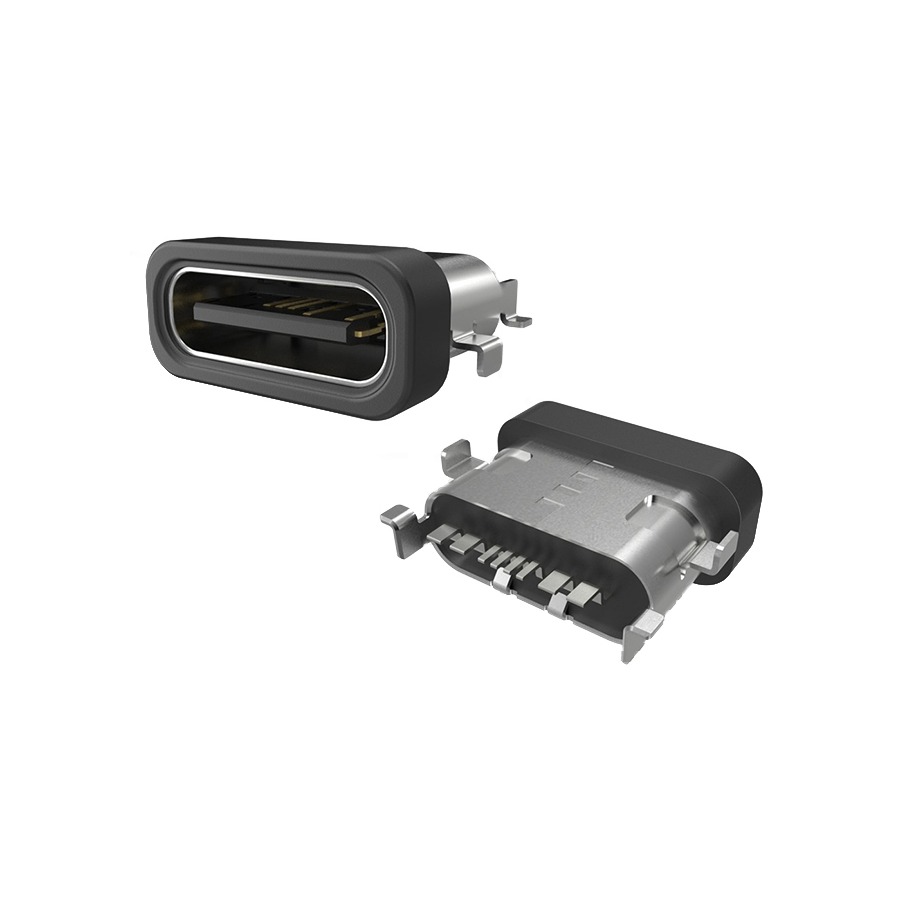TYPE-C-31-M-12 USB Type-C 母座 16P 卧贴