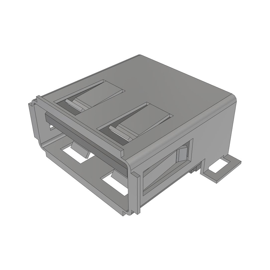 USB-A-S-F-B-SM2-R-TR USB Type-C USB 2.0 INTERFACE, TYPE A