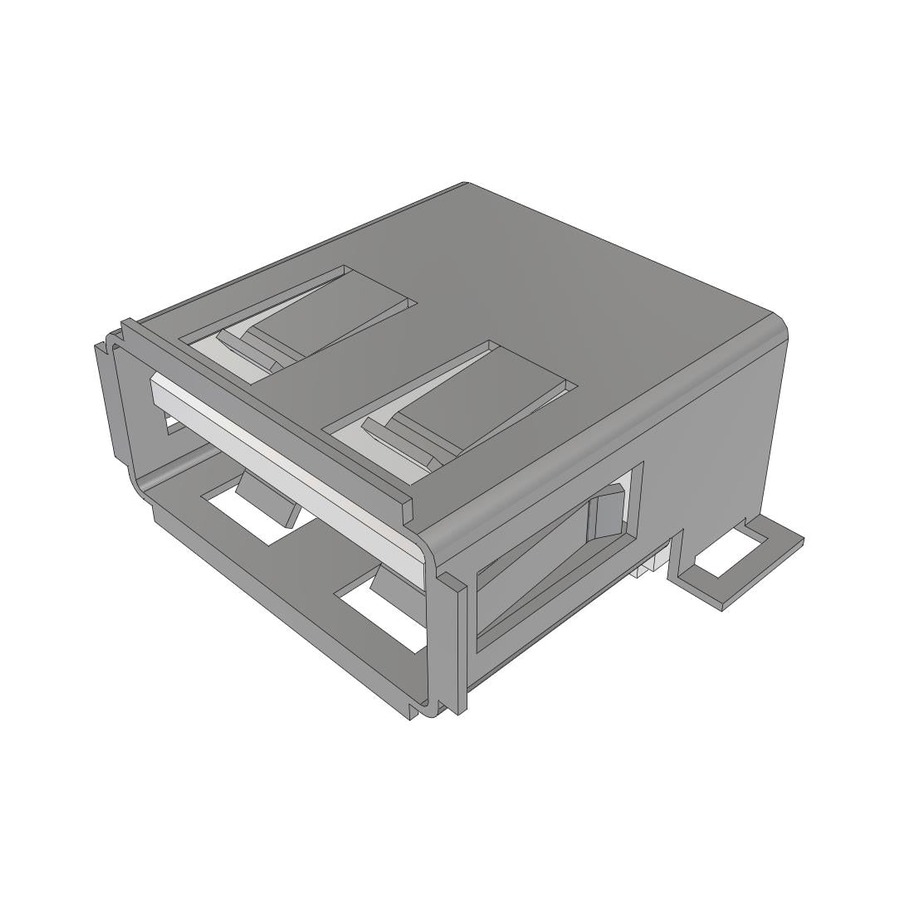 USB-A-S-F-W-SM2-R-TR USB Type-C USB 2.0 INTERFACE, TYPE A