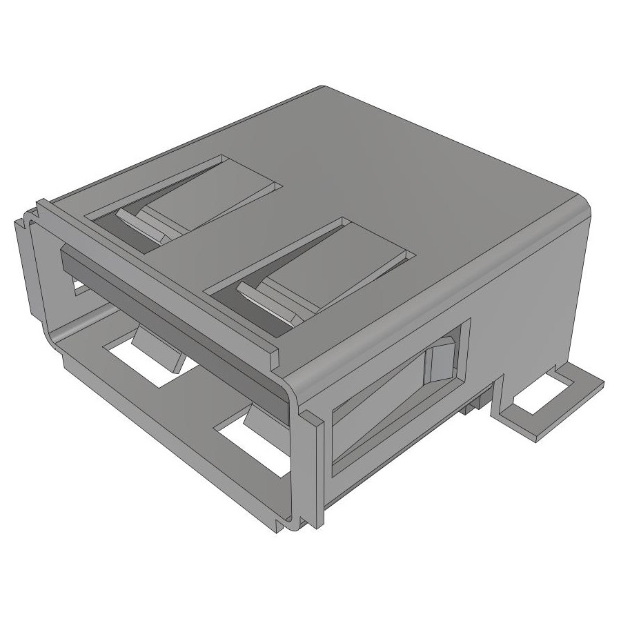 USB-A-S-S-B-SM2-R-TR USB Type-C USB 2.0 INTERFACE, TYPE A