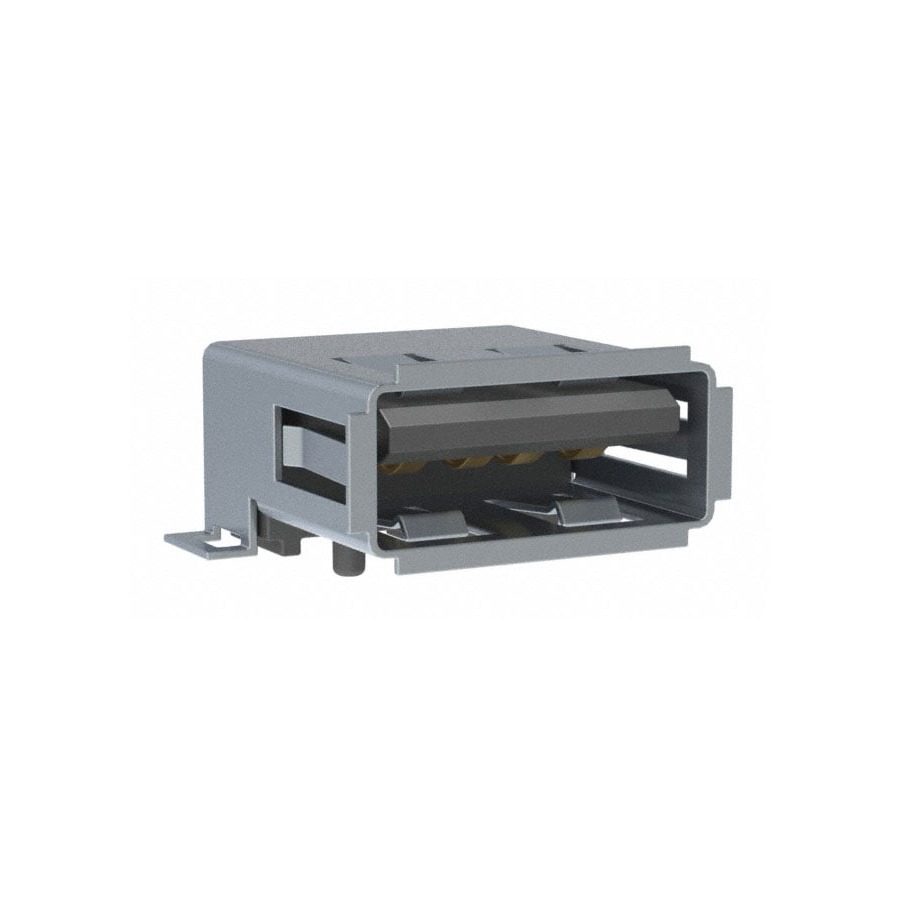 USB-A-S-S-B-SM2-TR USB Type-C CONN RCPT USB2.0 TYPEA 4P SMD RA