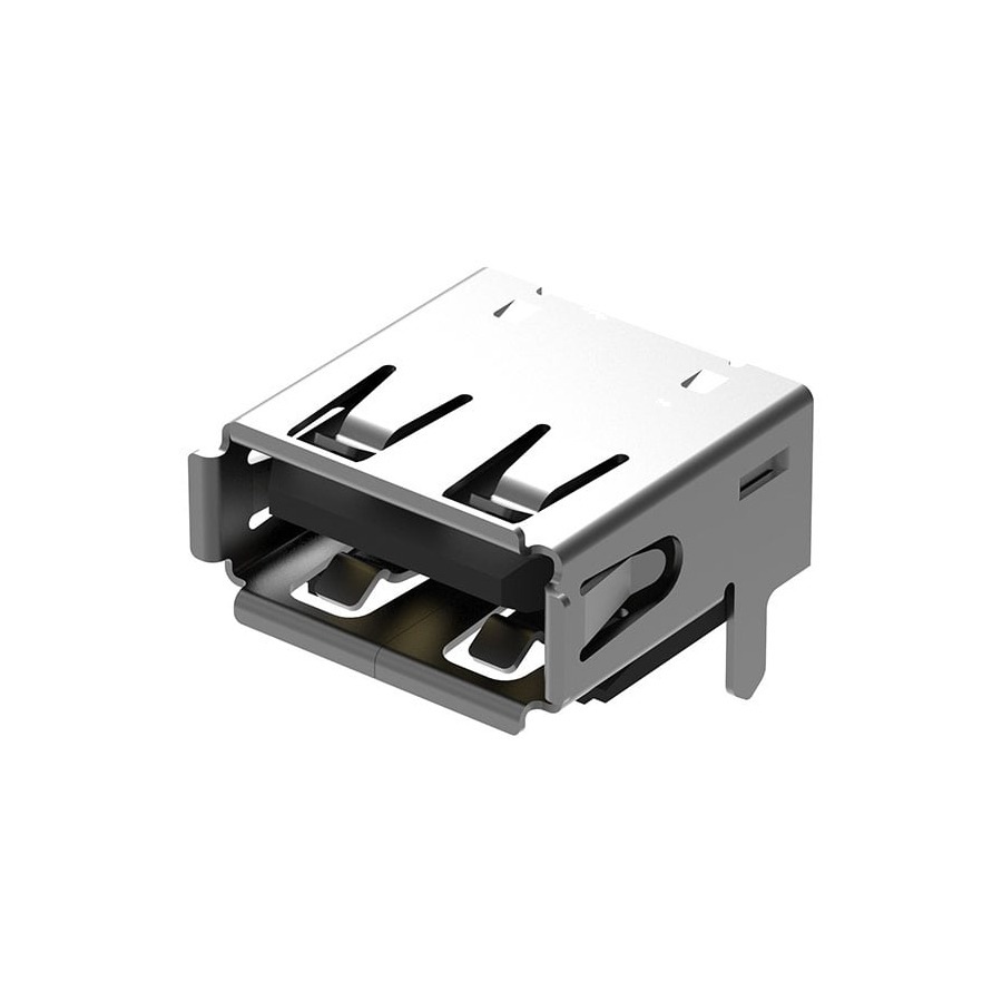 USB1046-GF-0270-L-B-A USB Type-C USB A SKT, TOP MOUNT, SMT, R/A,