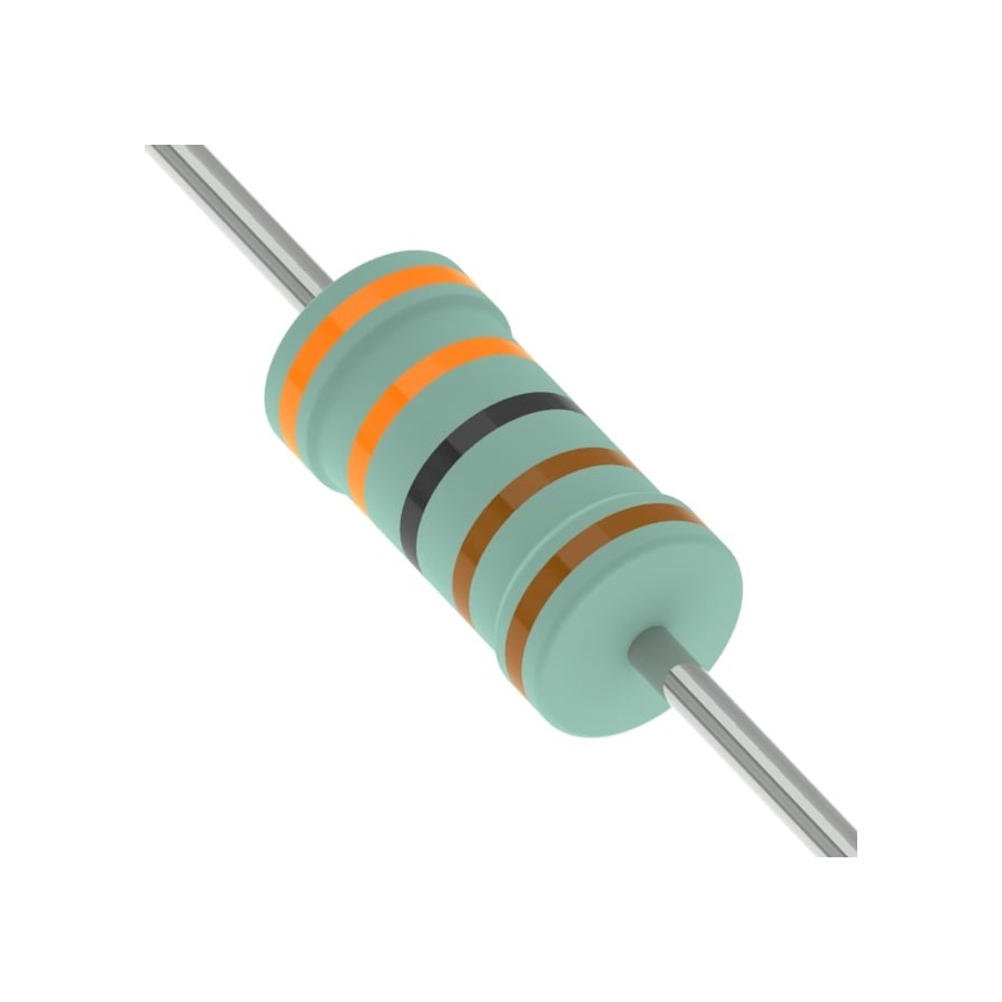 WS5M3301J 合金采样电阻 3.3kΩ ±5% ±200ppm/℃ 5W